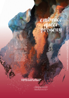  Visual essay, distorded typography and textures