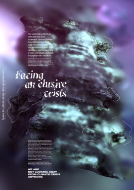  Visual essay, distorded typography and textures